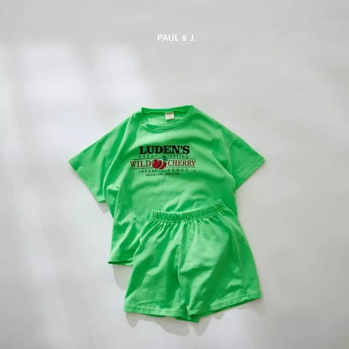 Paul & J - Korean Children Fashion - #childofig - Cherry Top Bottom Set - 9