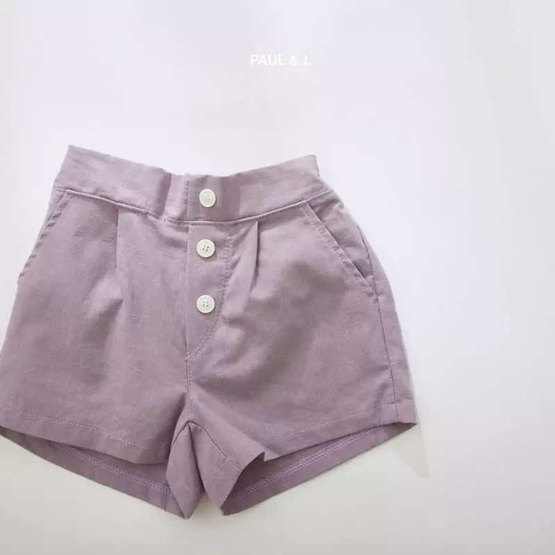 Paul & J - Korean Children Fashion - #childrensboutique - Kale Linen Shorts - 6