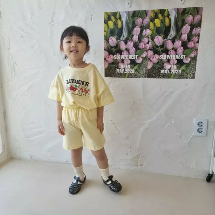 Paul & J - Korean Children Fashion - #designkidswear - Cherry Top Bottom Set - 12