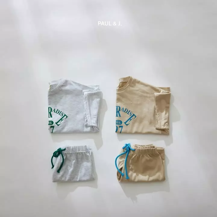 Paul & J - Korean Children Fashion - #discoveringself - Paradise Top Bottom Set