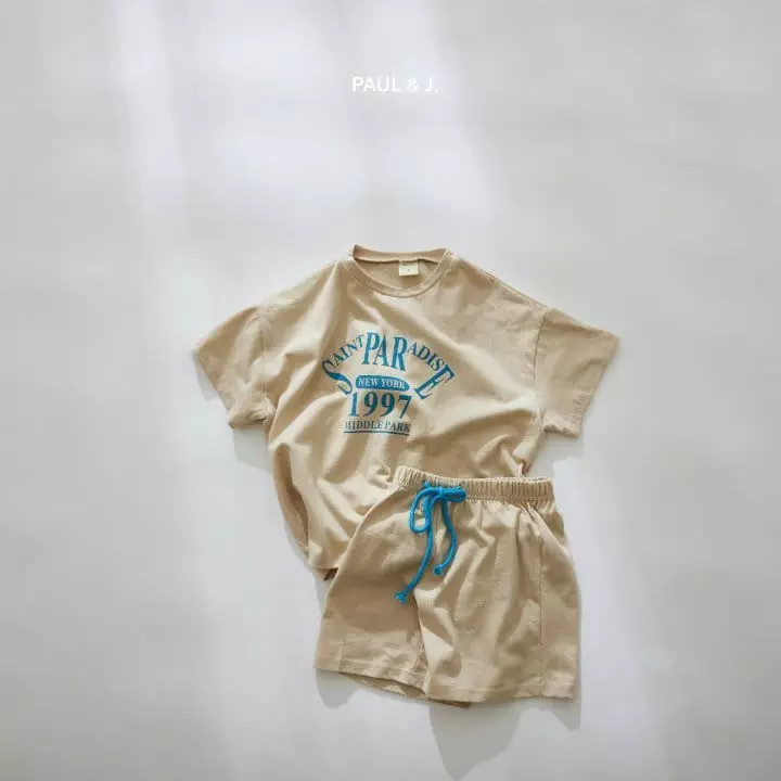 Paul & J - Korean Children Fashion - #fashionkids - Paradise Top Bottom Set - 2