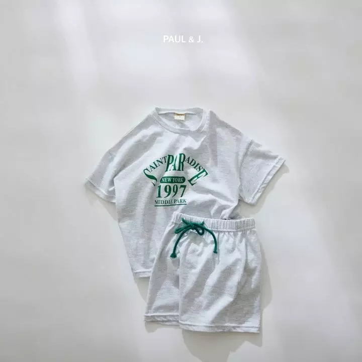 Paul & J - Korean Children Fashion - #kidsshorts - Paradise Top Bottom Set - 3