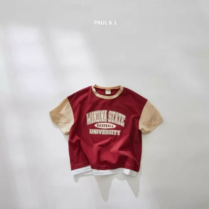 Paul & J - Korean Children Fashion - #kidsshorts - We No Layered Tee - 2