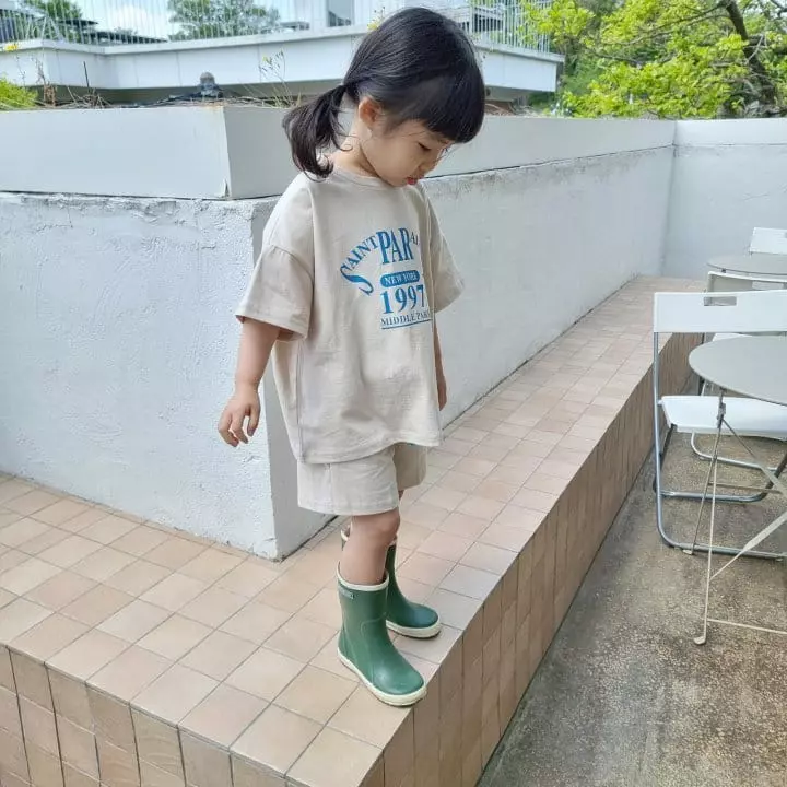 Paul & J - Korean Children Fashion - #kidsshorts - Paradise Top Bottom Set - 4