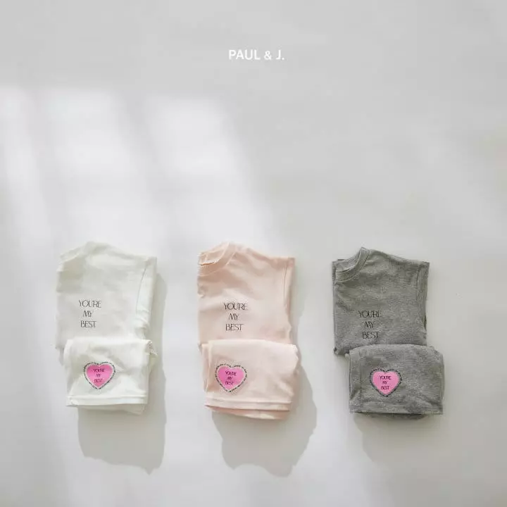 Paul & J - Korean Children Fashion - #kidsstore - Lovely Top Bottom Set