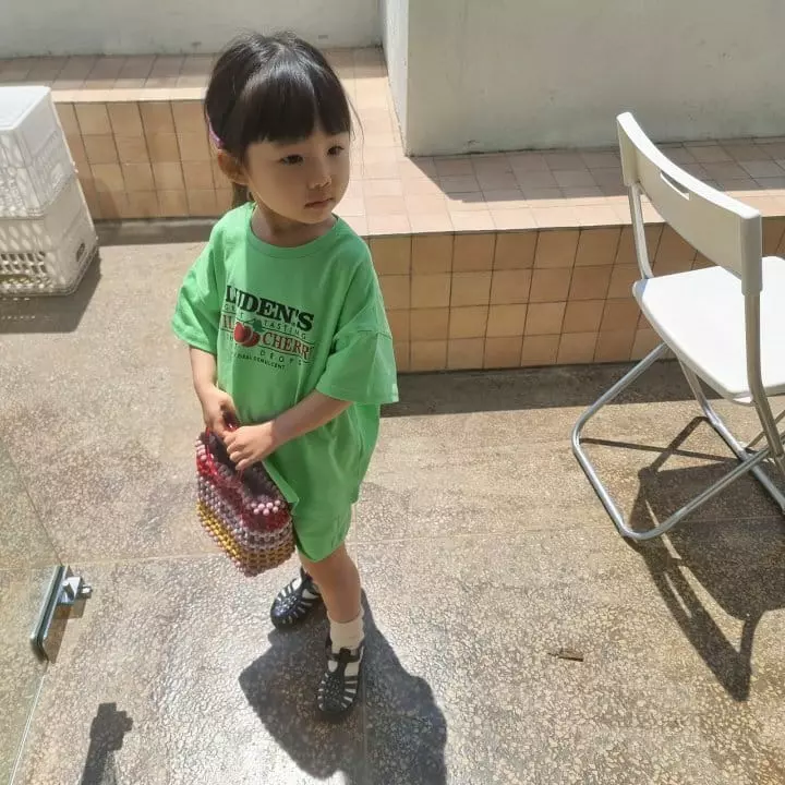 Paul & J - Korean Children Fashion - #kidzfashiontrend - Cherry Top Bottom Set - 3