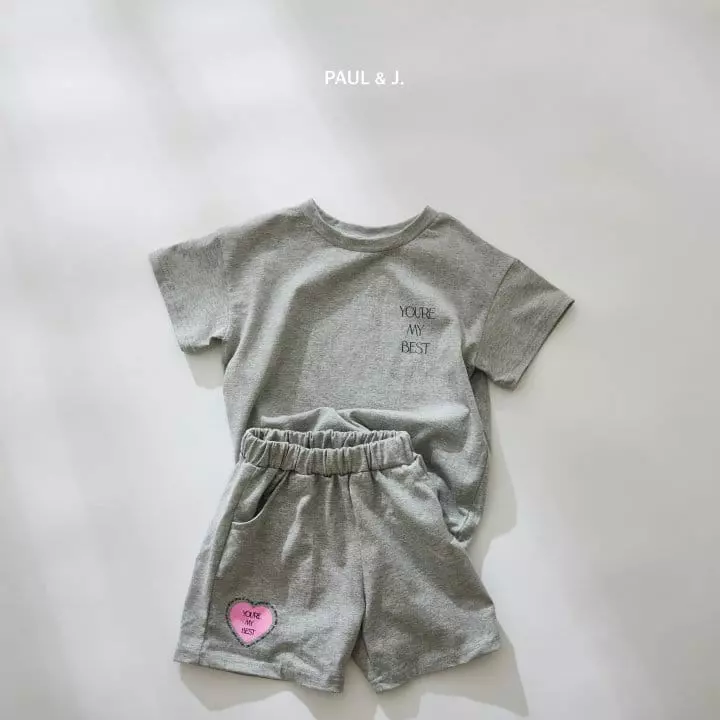 Paul & J - Korean Children Fashion - #kidzfashiontrend - Lovely Top Bottom Set - 2