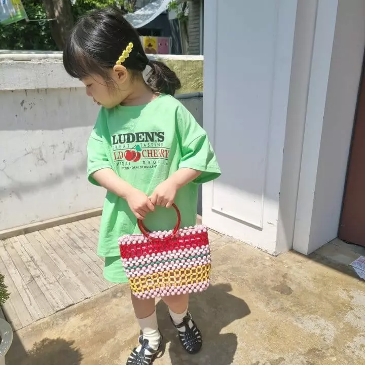 Paul & J - Korean Children Fashion - #littlefashionista - Cherry Top Bottom Set - 5