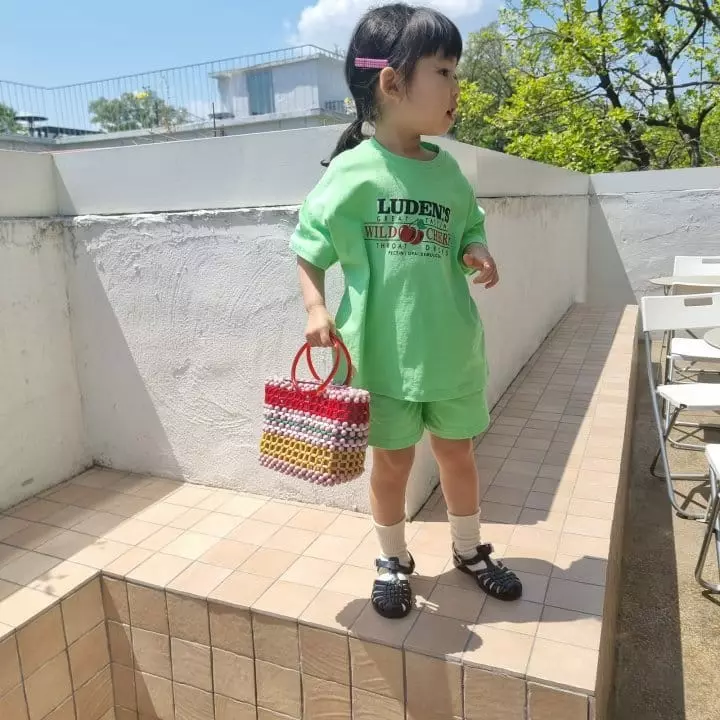 Paul & J - Korean Children Fashion - #minifashionista - Cherry Top Bottom Set - 7