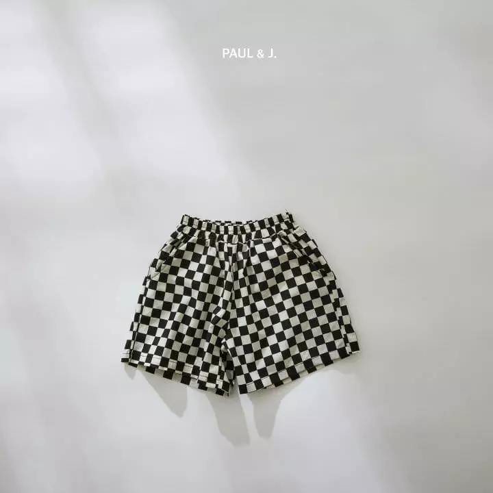 Paul & J - Korean Children Fashion - #prettylittlegirls - Chess Shorts