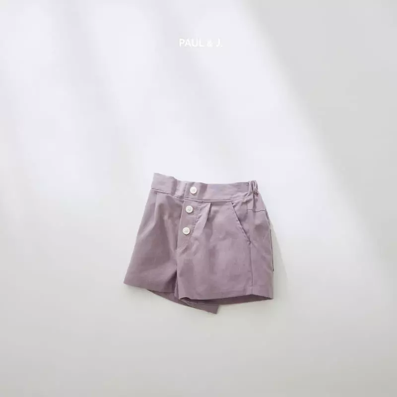 Paul & J - Korean Children Fashion - #toddlerclothing - Kale Linen Shorts - 4