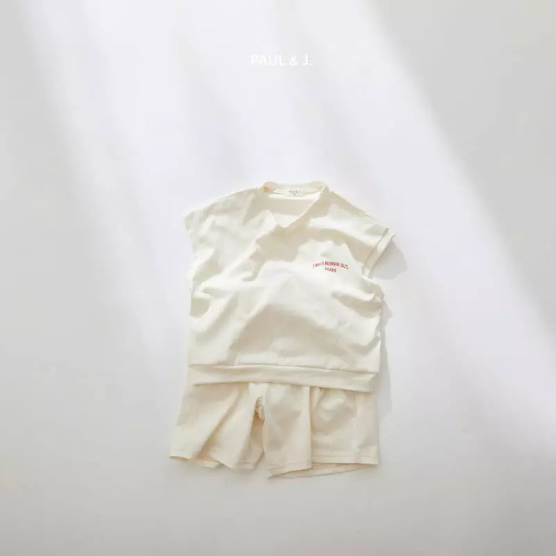 Paul & J - Korean Children Fashion - #todddlerfashion - Running Top Bottom Set - 4