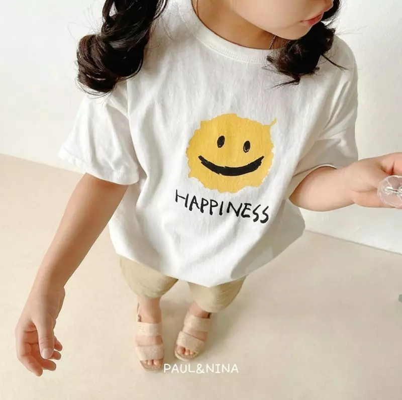 Paul & Nina - Korean Children Fashion - #Kfashion4kids - Bbang Happiness Tee