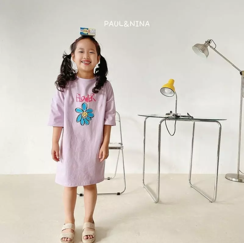 Paul & Nina - Korean Children Fashion - #childrensboutique - Flower One-piece - 12