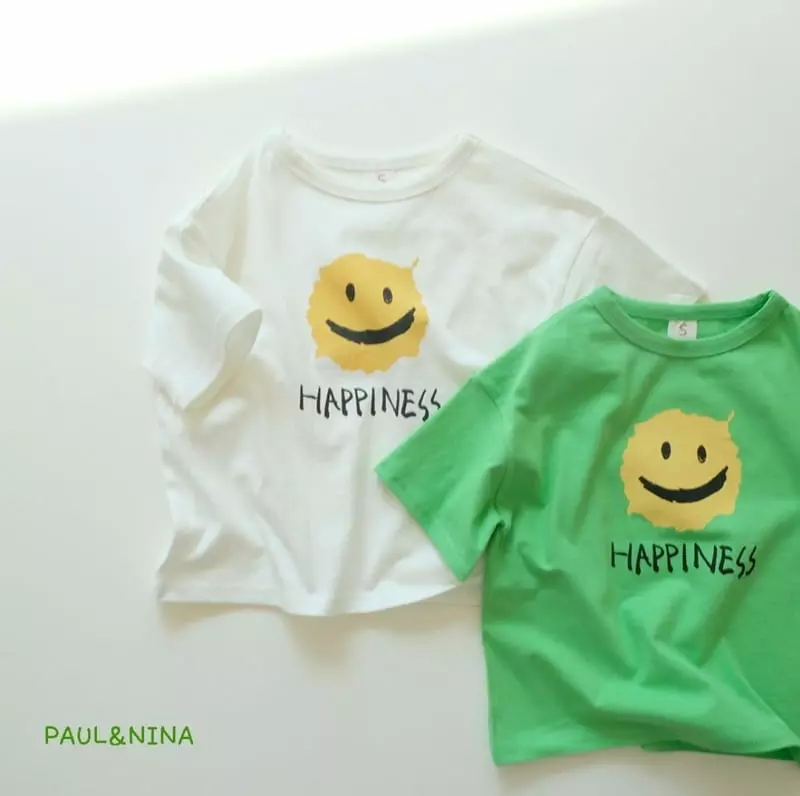 Paul & Nina - Korean Children Fashion - #discoveringself - Bbang Happiness Tee - 12
