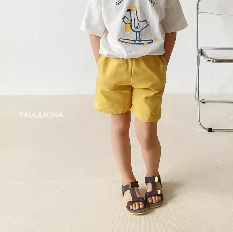 Paul & Nina - Korean Children Fashion - #kidsshorts - 22 Cheese Half Cotton Pants