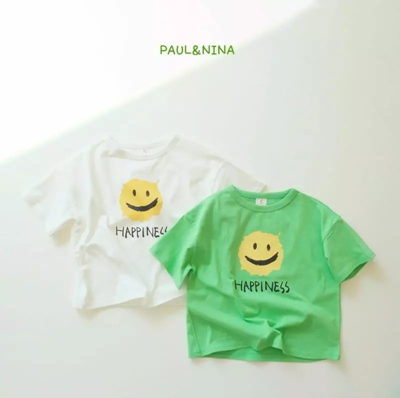 Paul & Nina - Korean Children Fashion - #littlefashionista - Bbang Happiness Tee - 2