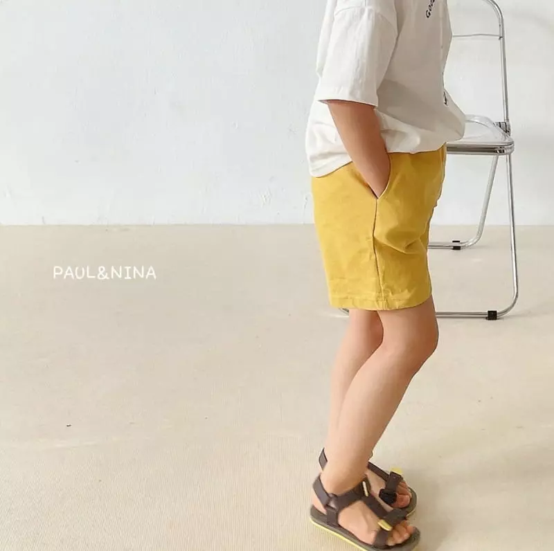 Paul & Nina - Korean Children Fashion - #stylishchildhood - 22 Cheese Half Cotton Pants - 11