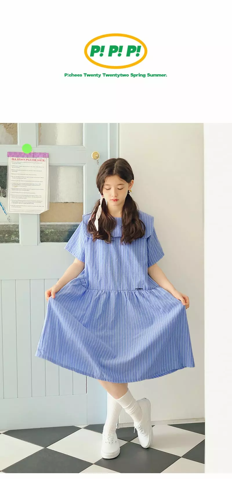 Peach-Cream - Korean Children Fashion - #kidzfashiontrend - Roing One-piece