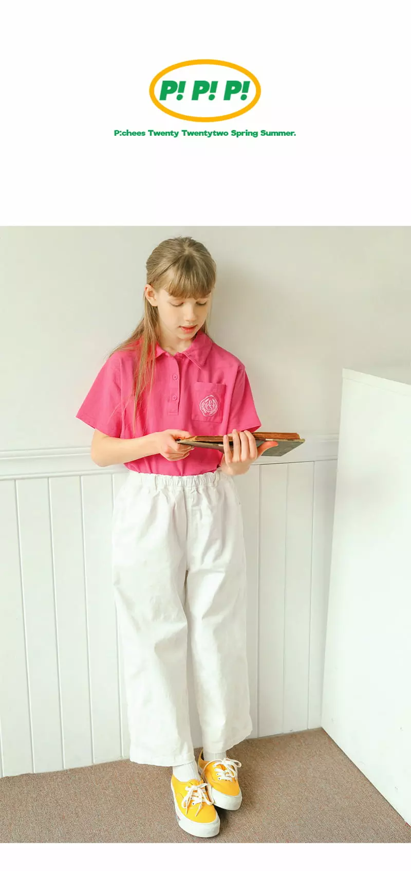 Peach-Cream - Korean Children Fashion - #magicofchildhood - Falling Tee
