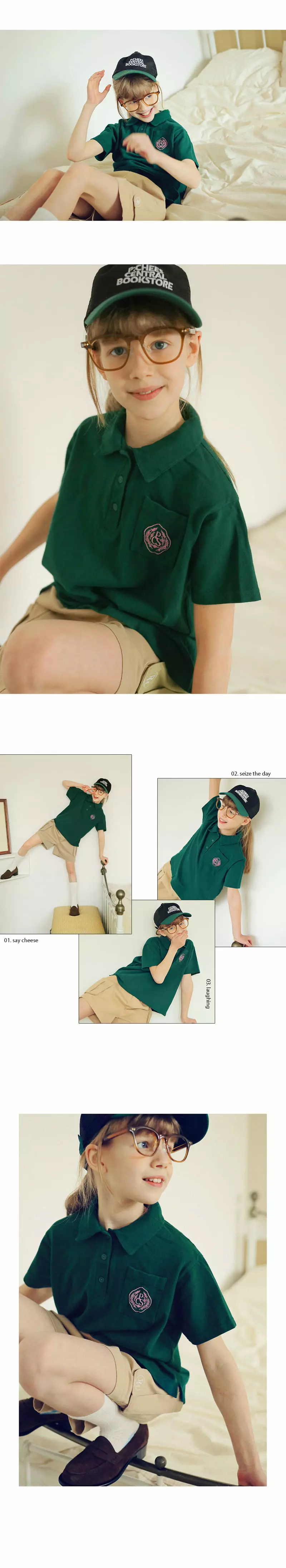 Peach-Cream - Korean Children Fashion - #prettylittlegirls - Falling Tee - 4