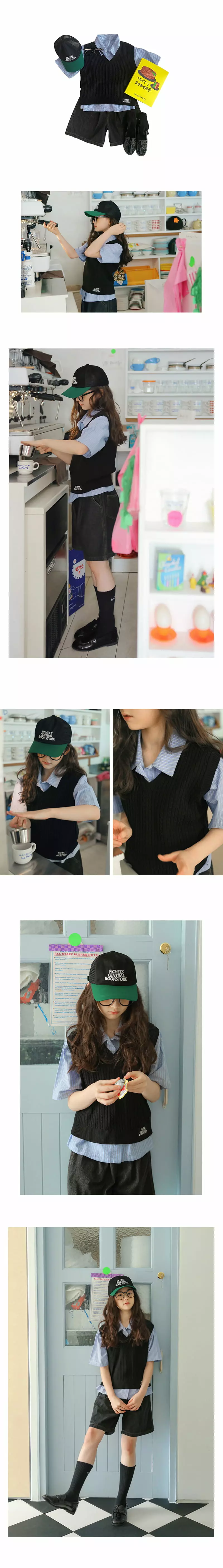 Peach-Cream - Korean Junior Fashion - #prettylittlegirls - Eden Knit Vest - 4