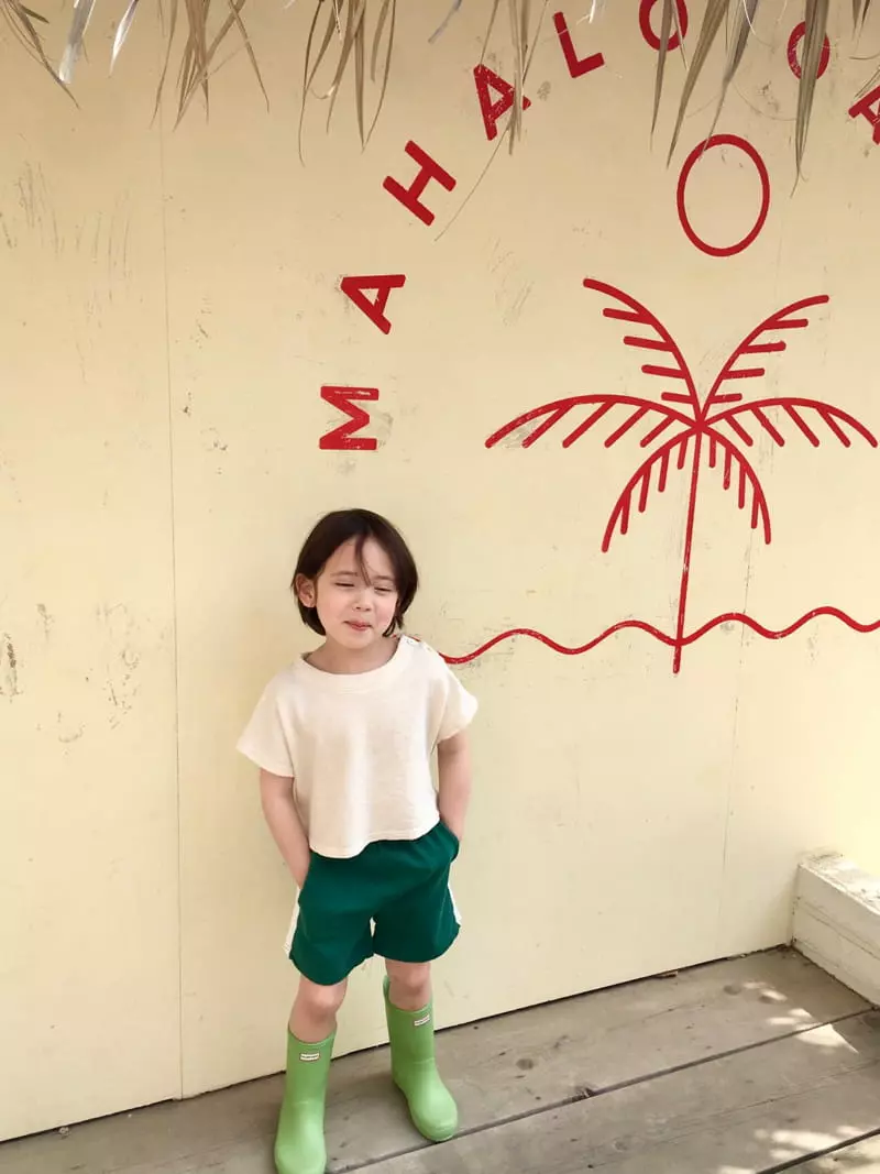 Peanut - Korean Children Fashion - #kidzfashiontrend - Poshong Crop Tee - 4