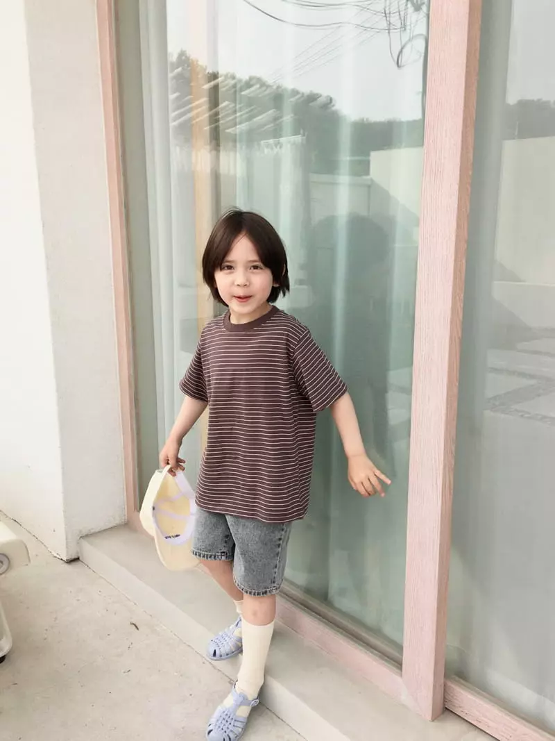 Peanut - Korean Children Fashion - #childrensboutique - Royal Stripes Tee - 8