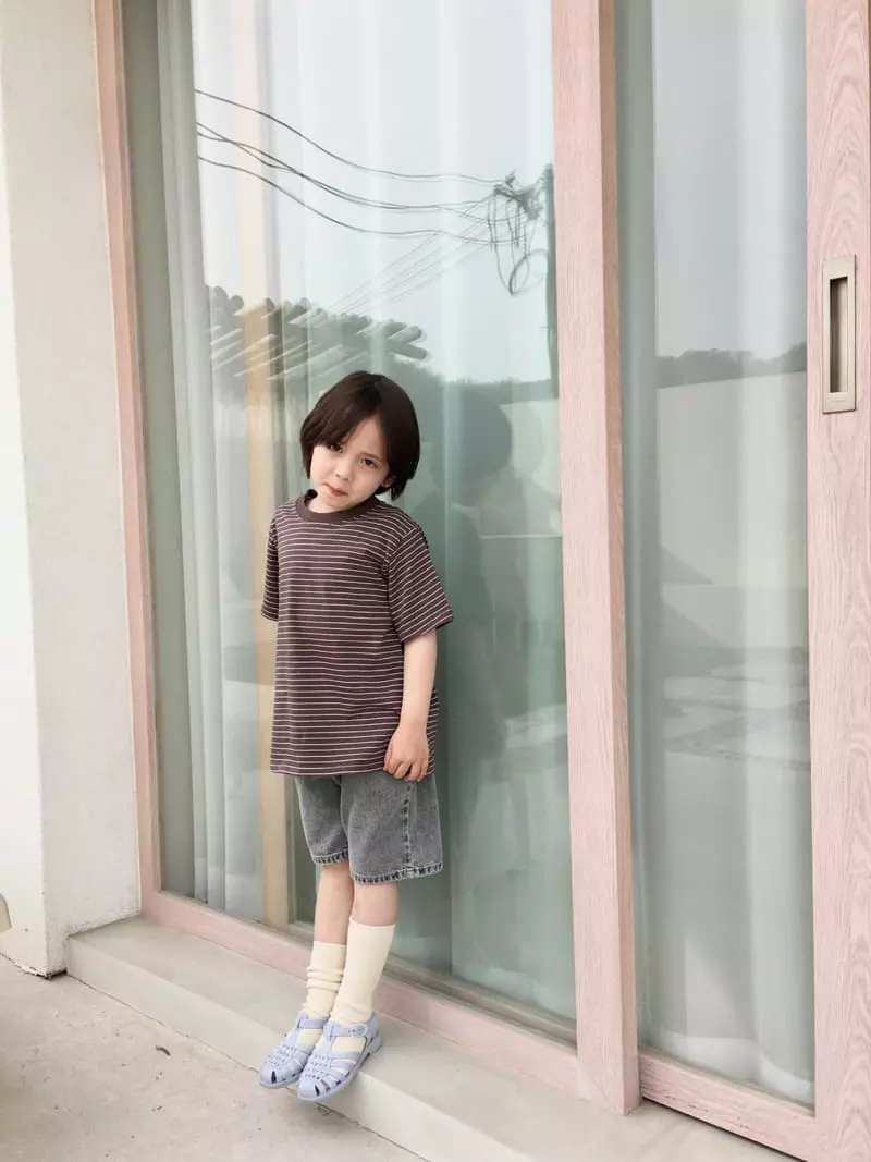 Peanut - Korean Children Fashion - #designkidswear - Royal Stripes Tee - 9