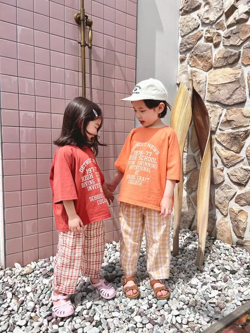 Peanut - Korean Children Fashion - #discoveringself - Mar Check Pants - 10
