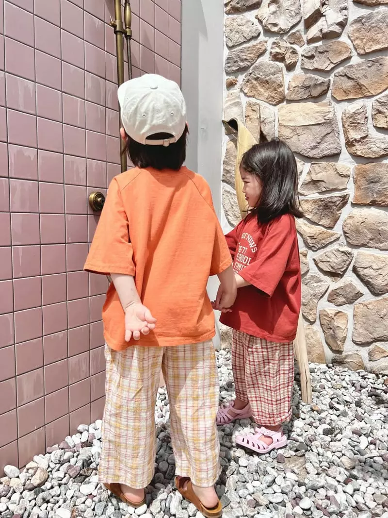 Peanut - Korean Children Fashion - #kidsshorts - Mar Check Pants - 12