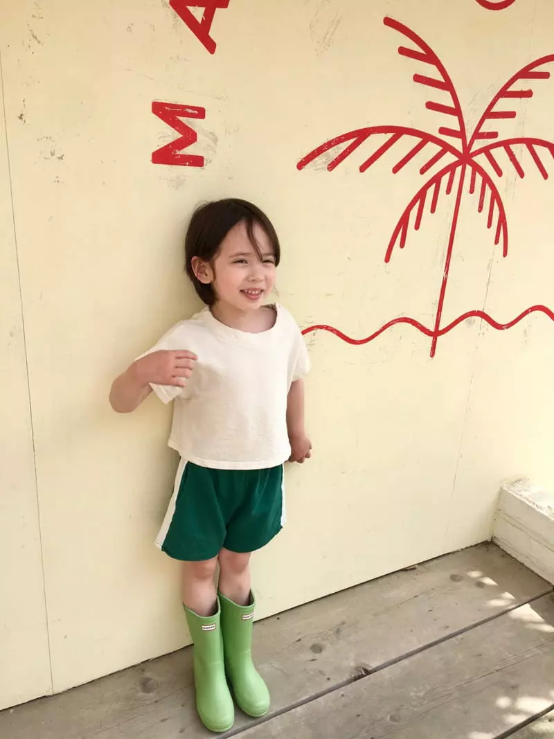 Peanut - Korean Children Fashion - #kidsstore - Poshong Crop Tee - 2