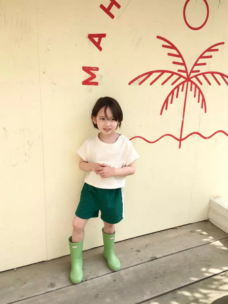 Peanut - Korean Children Fashion - #kidzfashiontrend - Poshong Crop Tee - 3