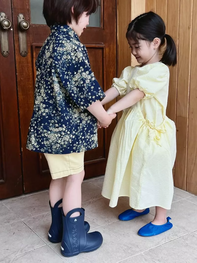 Peanut - Korean Children Fashion - #kidzfashiontrend - Flower Shirt