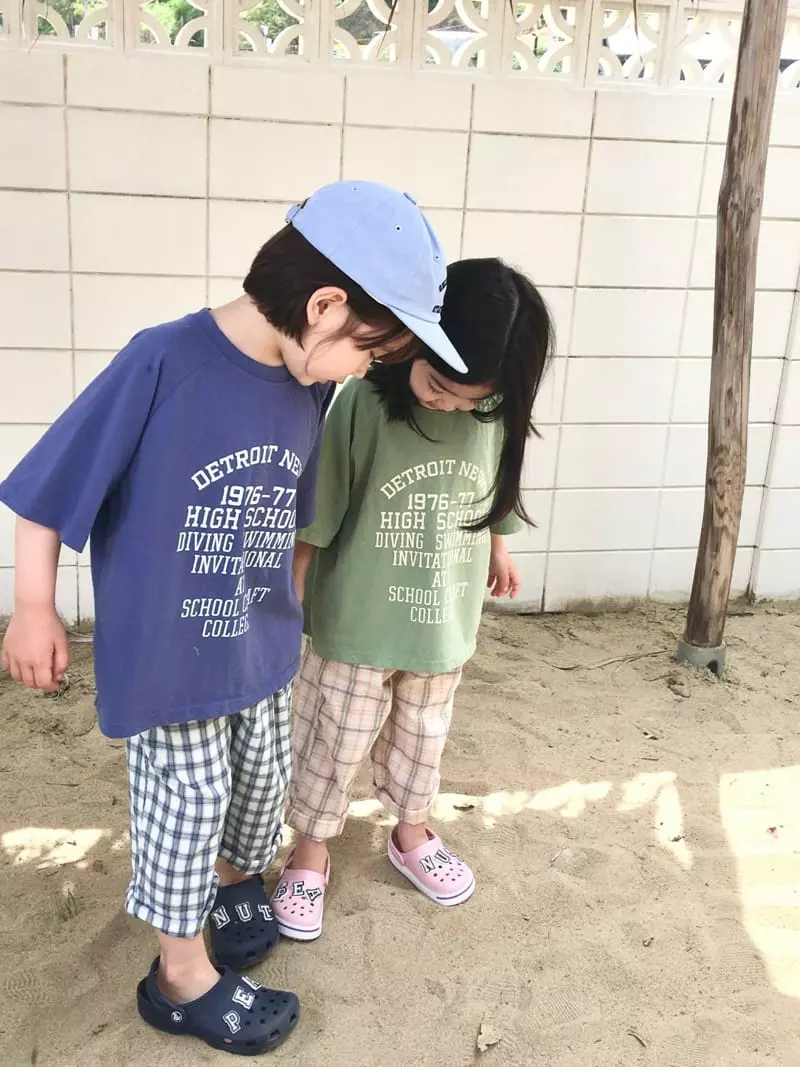 Peanut - Korean Children Fashion - #littlefashionista - Mar Check Pants - 2
