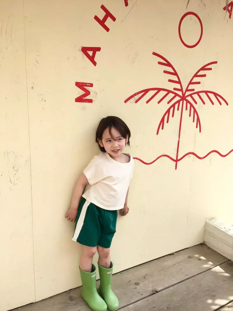 Peanut - Korean Children Fashion - #littlefashionista - Poshong Crop Tee - 5
