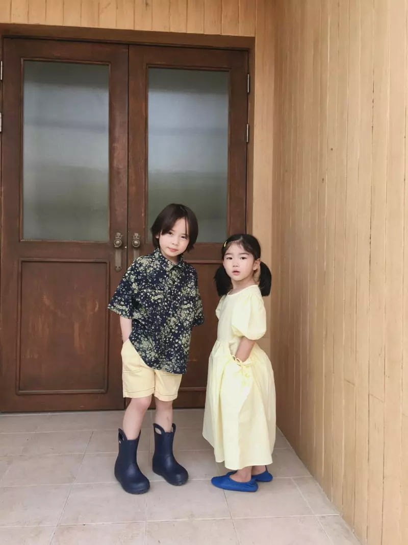 Peanut - Korean Children Fashion - #littlefashionista - Flower Shirt - 3
