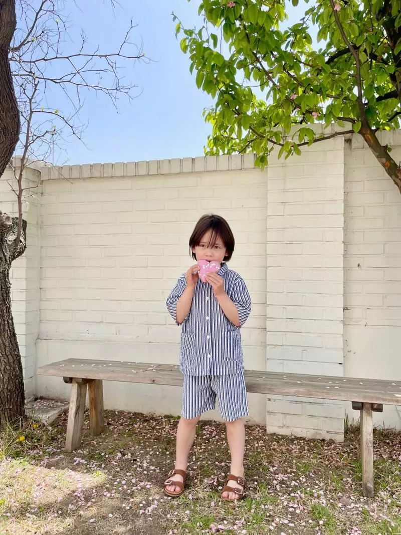 Peanut - Korean Children Fashion - #littlefashionista - Moden Top Bottom Set - 2