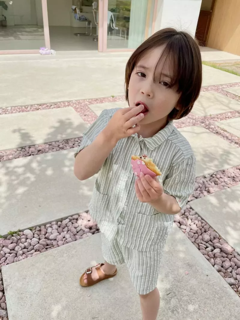 Peanut - Korean Children Fashion - #magicofchildhood - Moden Top Bottom Set - 3