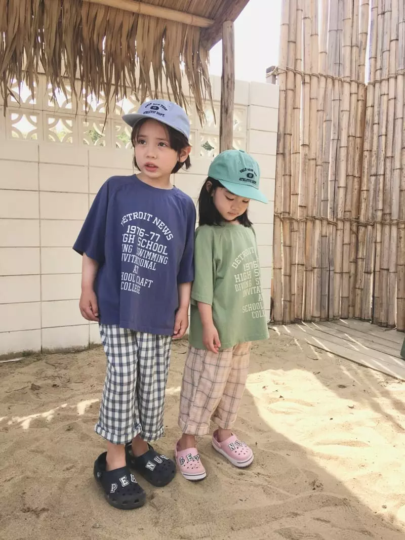 Peanut - Korean Children Fashion - #prettylittlegirls - Mar Check Pants - 5