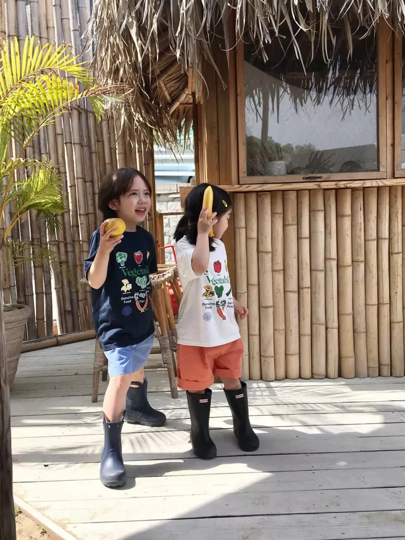 Peanut - Korean Children Fashion - #toddlerclothing - Vagetable Tee - 4