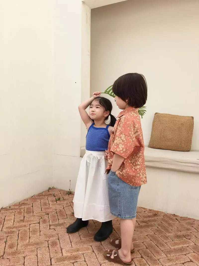 Peanut - Korean Children Fashion - #todddlerfashion - Flower Shirt - 7