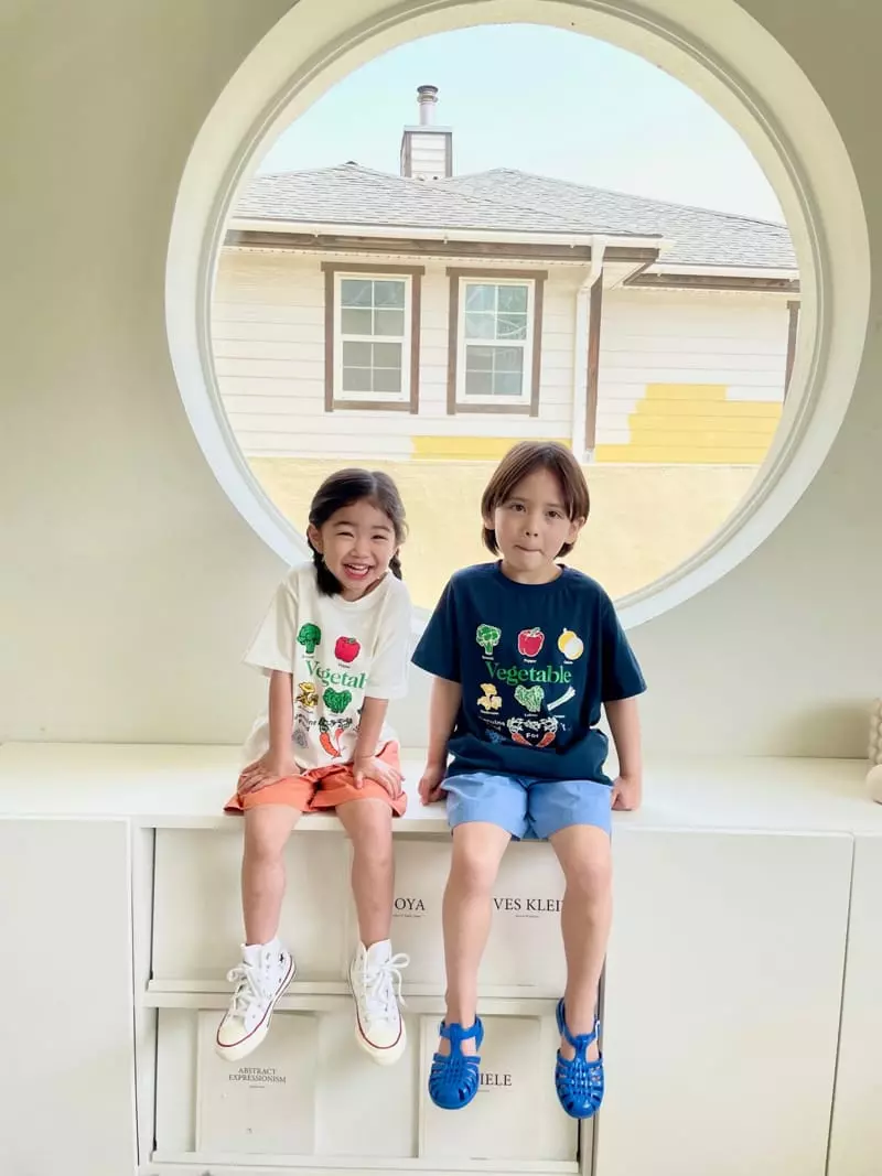 Peanut - Korean Children Fashion - #todddlerfashion - Vagetable Tee - 2