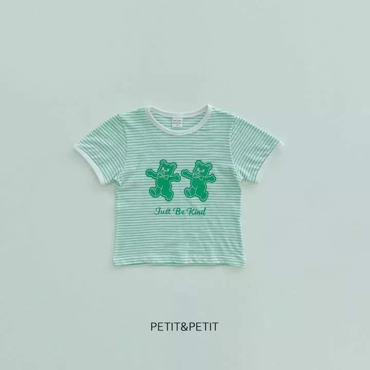 Petit & Petit - Korean Children Fashion - #childrensboutique - Bear Bear Piping Tee