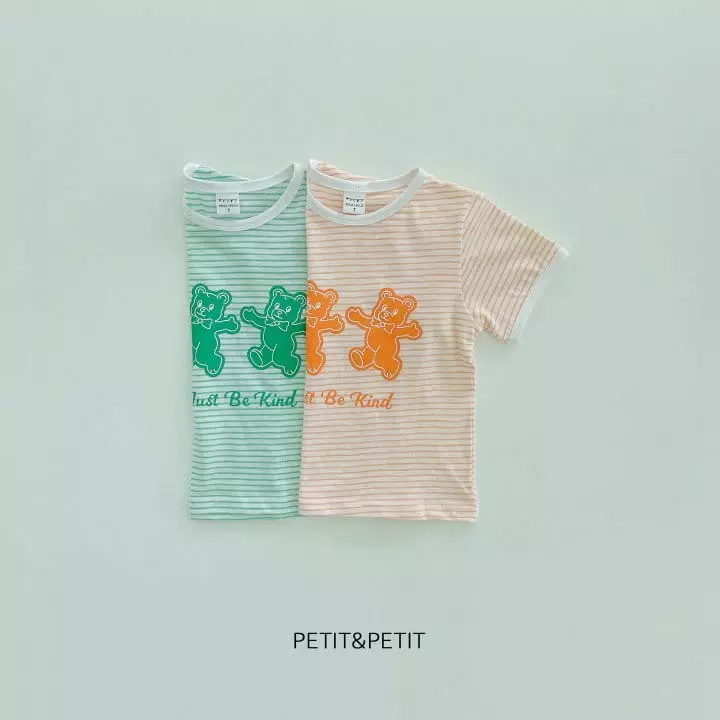 Petit & Petit - Korean Children Fashion - #discoveringself - Bear Bear Piping Tee - 3