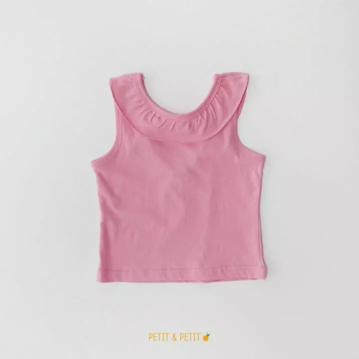 Petit & Petit - Korean Children Fashion - #fashionkids - Petie Frill Sleeveless - 2