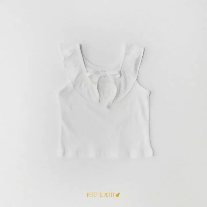 Petit & Petit - Korean Children Fashion - #kidsshorts - Petie Frill Sleeveless - 4