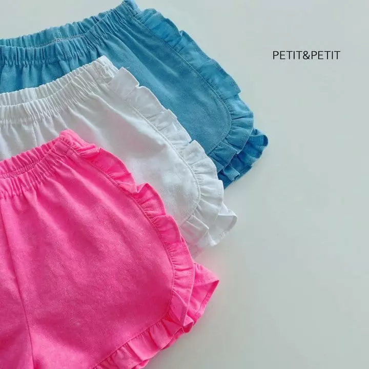 Petit & Petit - Korean Children Fashion - #littlefashionista - Apple Frill Shorts