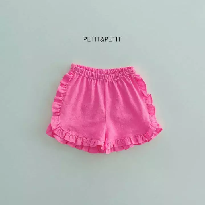 Petit & Petit - Korean Children Fashion - #magicofchildhood - Apple Frill Shorts - 2