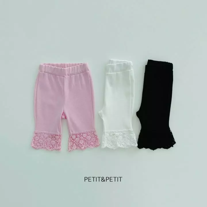 Petit & Petit - Korean Children Fashion - #littlefashionista - Lace Pants - 4